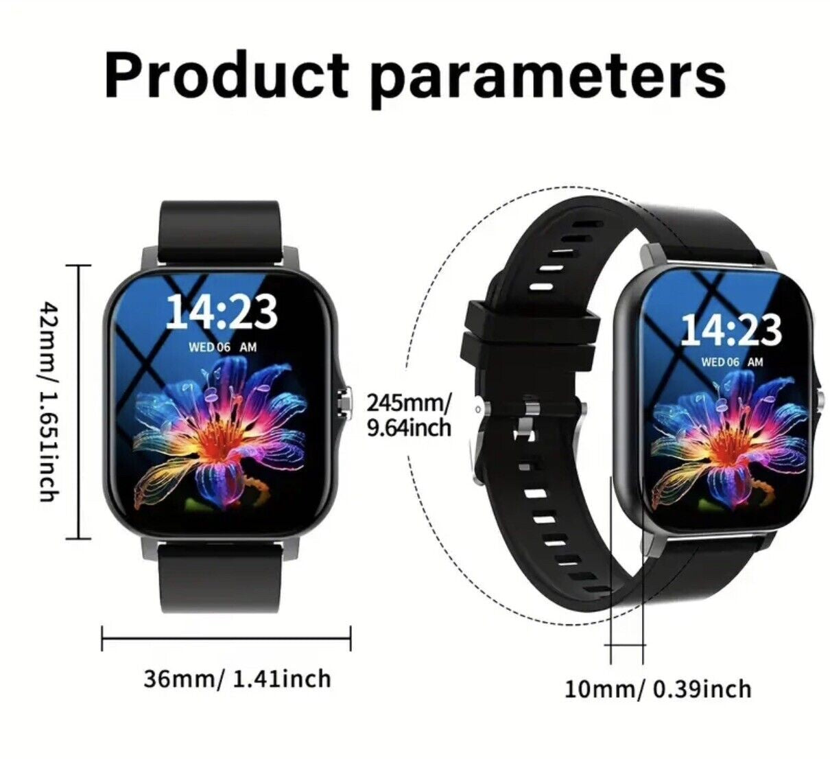 Smart Watch Fitness Tracker Blood Pressure Sport Watches UK Christmas Gift